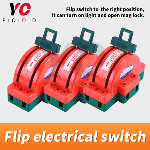 Flip electrical switch escape room game