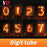 Lighting digit tube for escape room