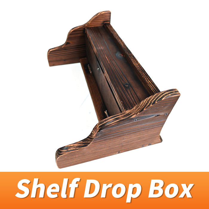 Escape room wall shelf