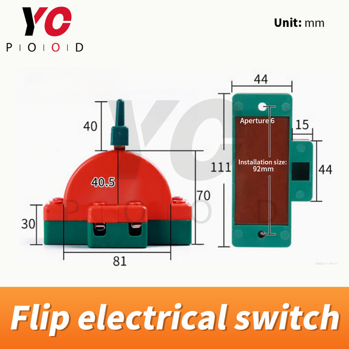 Flip electrical switch escape room game
