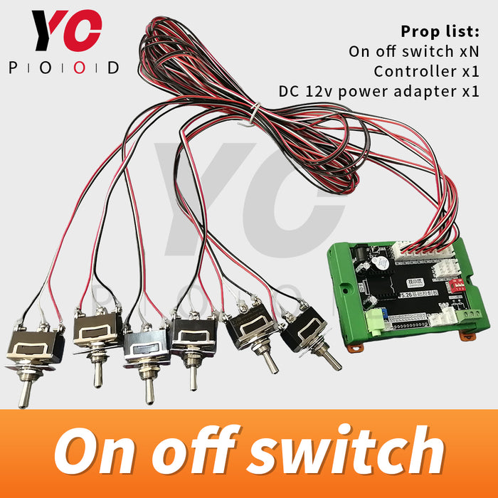 Toggle switch escape room prop