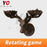 Rotating game with deer head