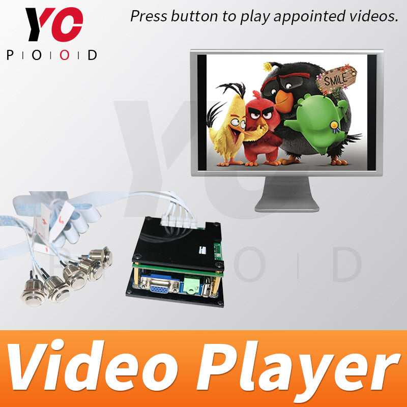 Video player metal button version Room Escape Prop Supplier DIY YOPOOD