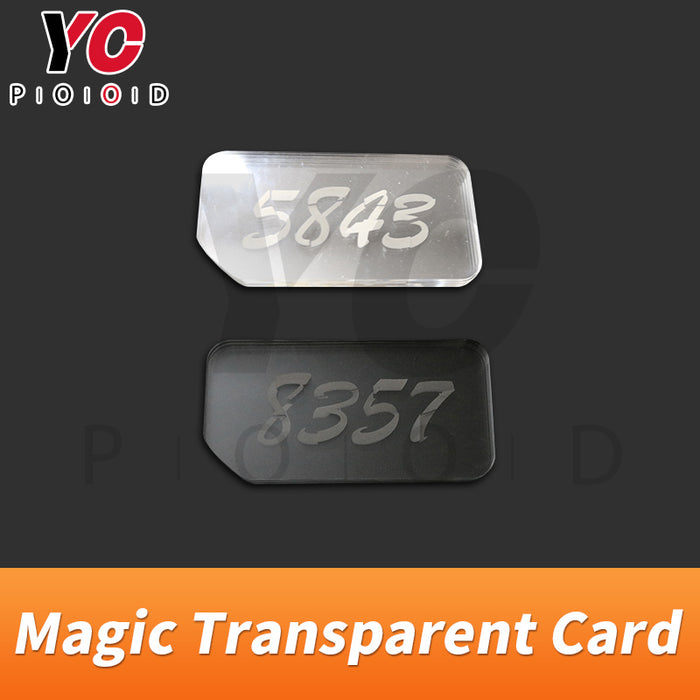Real life escape room magic clear cards