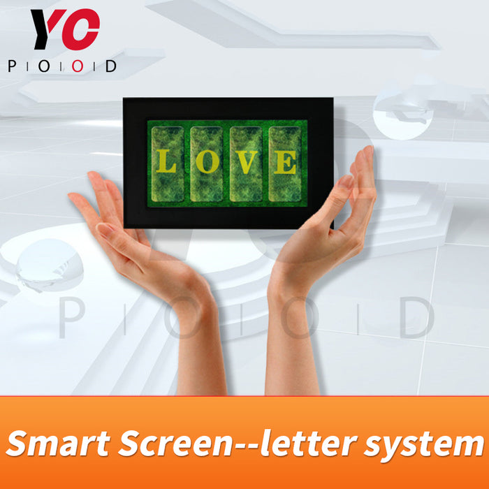 Smart screen-letter system Escape room prop