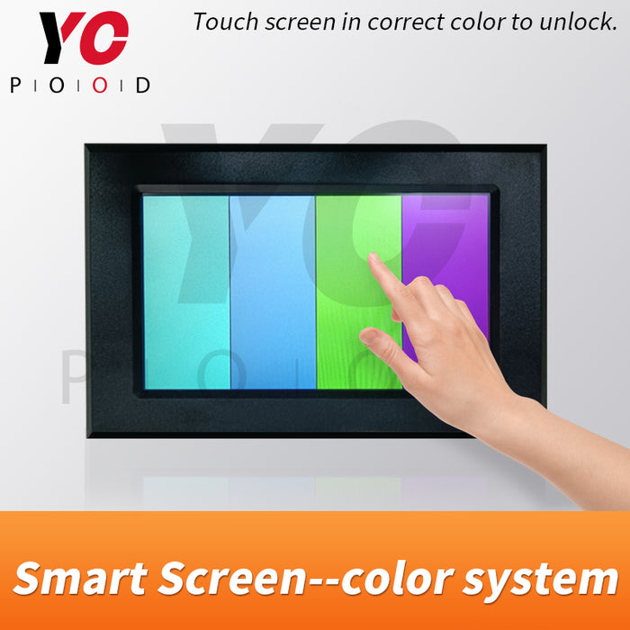Smart screen-color system escape room props