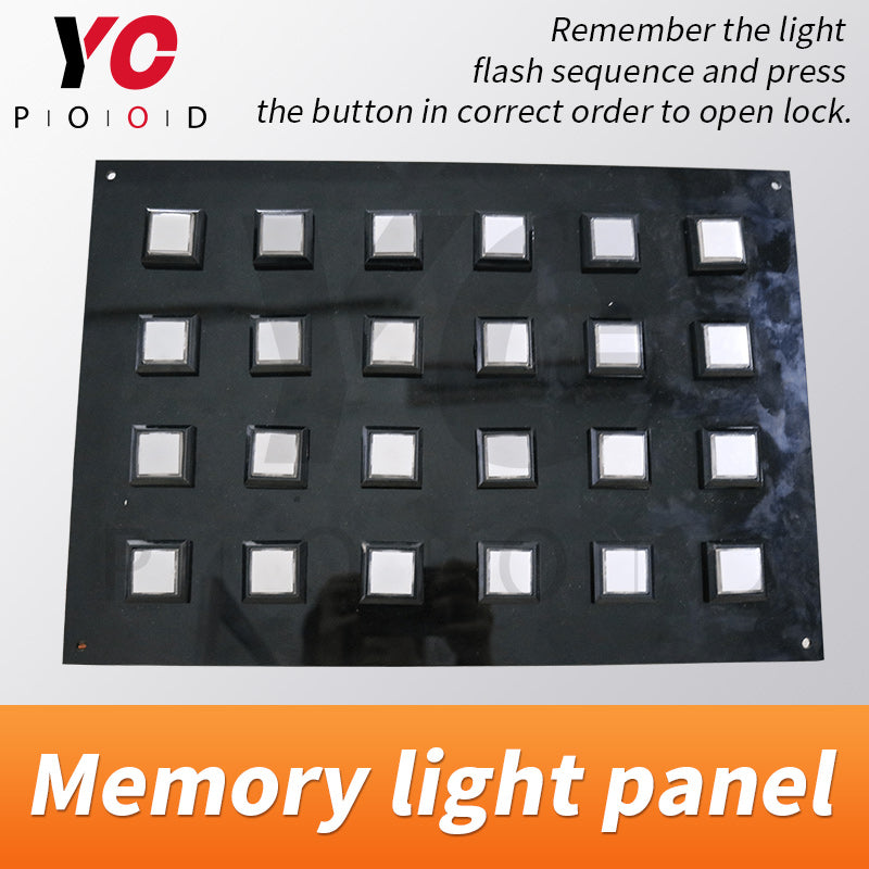 live-action room escape memory light prop