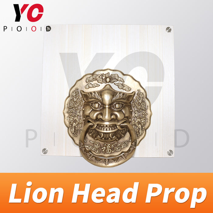 Lion Head Prop Rotating the head to right position to open lock Room Escape Prop
