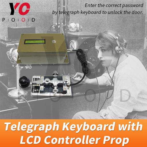 Telegraph Keyboard with LCD Controller Prop  Escape Room YOPOOD