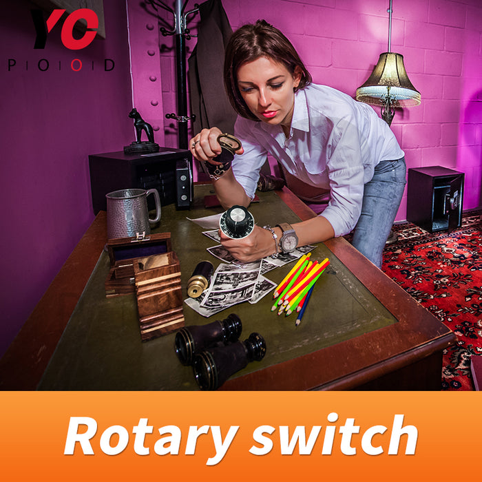Rotary switch for escape room supplier YOPOOD