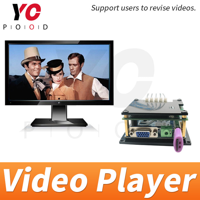 Video player metal button version Room Escape Prop Supplier DIY YOPOOD