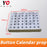 Escape room button calendar prop pressing button in correct order to open maglock