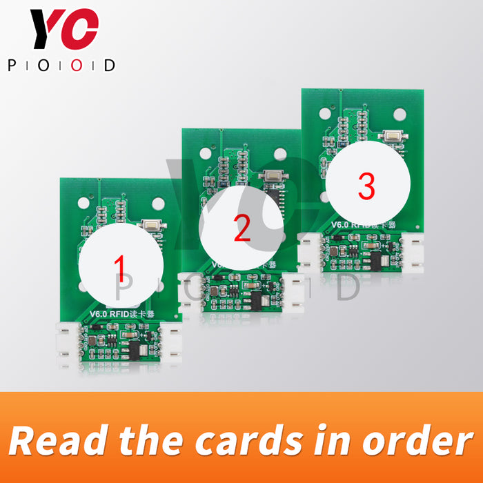 Read the card in order escape room props