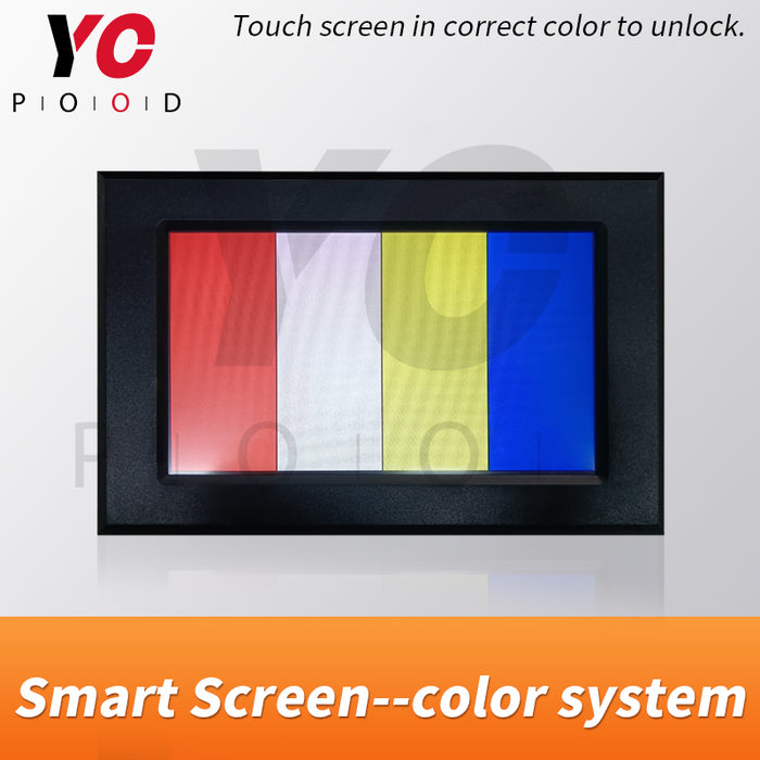Smart screen-color system escape room props