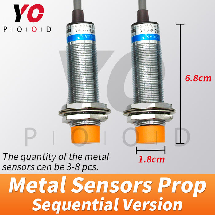 Sequential Version Metal Sensors Prop Escape Room Game Supplies YOPOOD