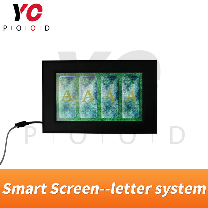 Smart screen-letter system Escape room prop