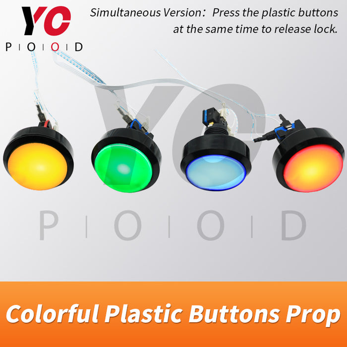 Colorful Plastic Buttons Escape Room Prop Supplier DIY YOPOOD