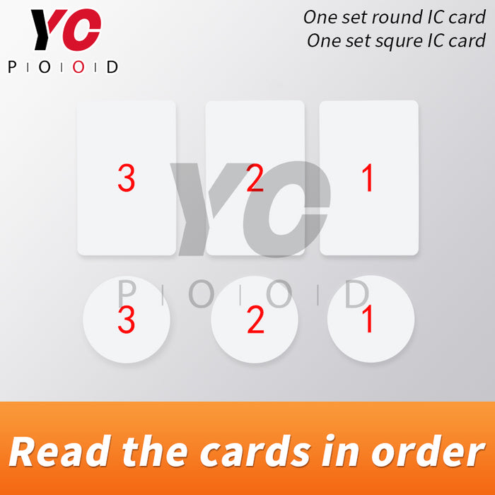 Read the card in order escape room props
