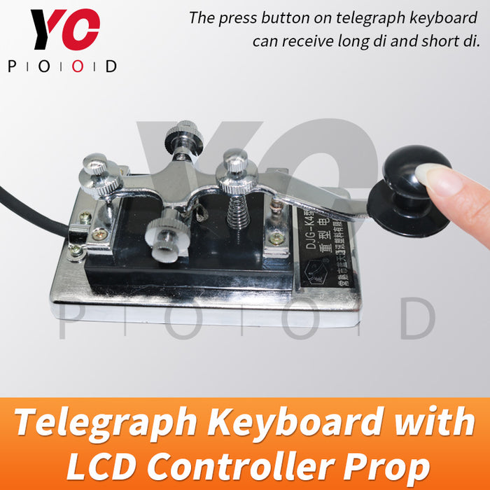 Telegraph Keyboard with LCD Controller Prop  Escape Room YOPOOD