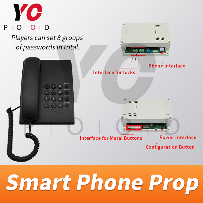 Smart Phone Prop Real life Escape Room Supplier DIY Manufacture YOPOOD