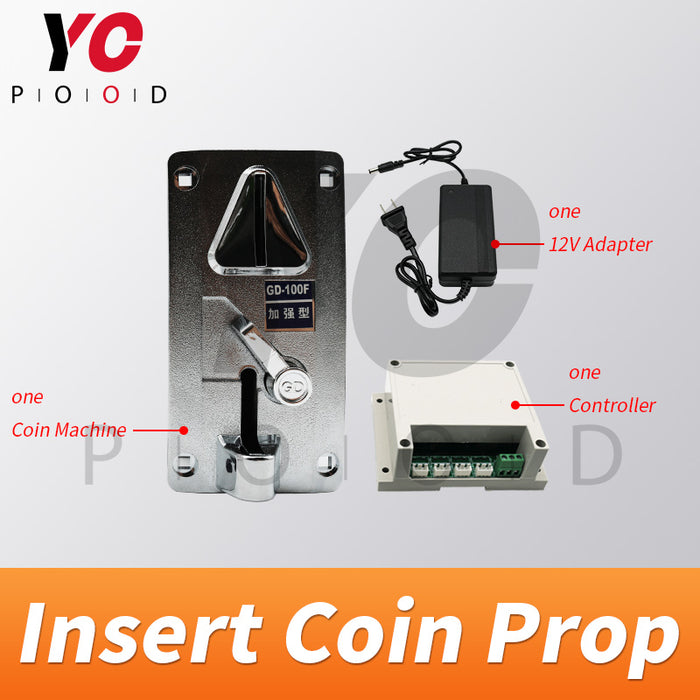 Insert Coin Prop real Room escape game DIY Manufacture YOPOOD