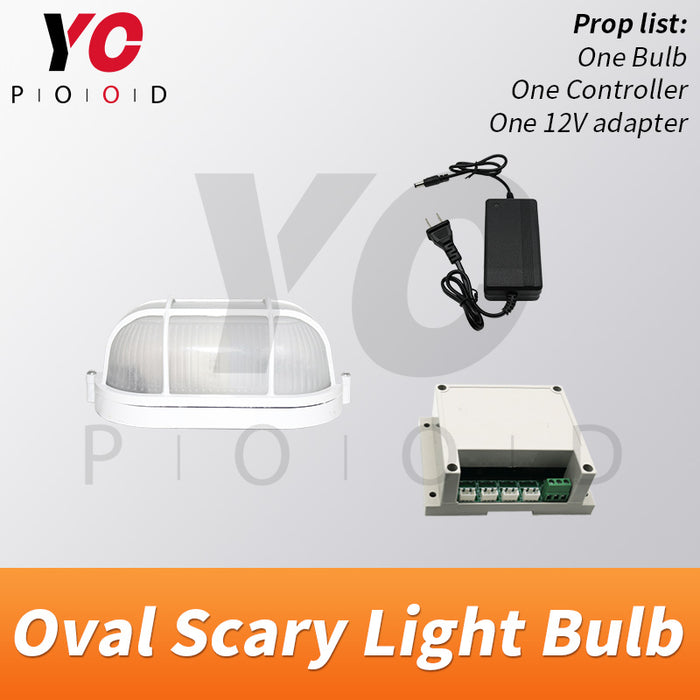 Oval Scary Light Bulb For Room Escape Game