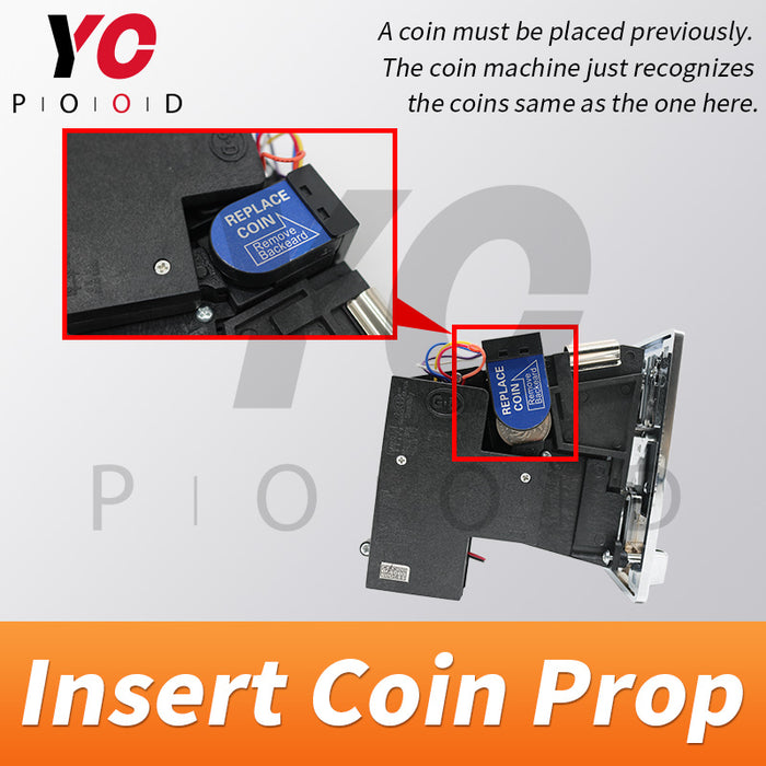 Insert Coin Prop real Room escape game DIY Manufacture YOPOOD