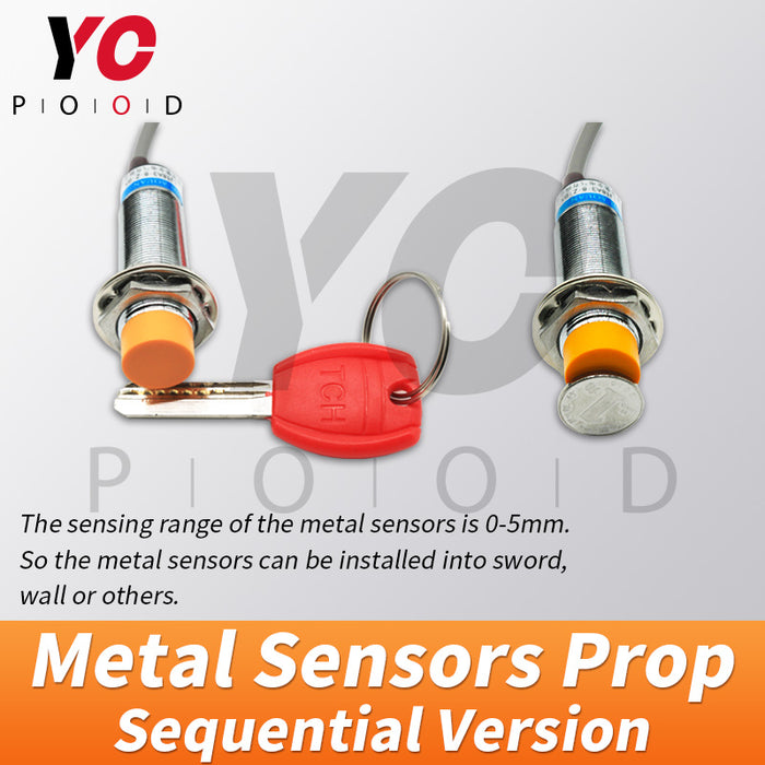 Sequential Version Metal Sensors Prop Escape Room Game Supplies YOPOOD