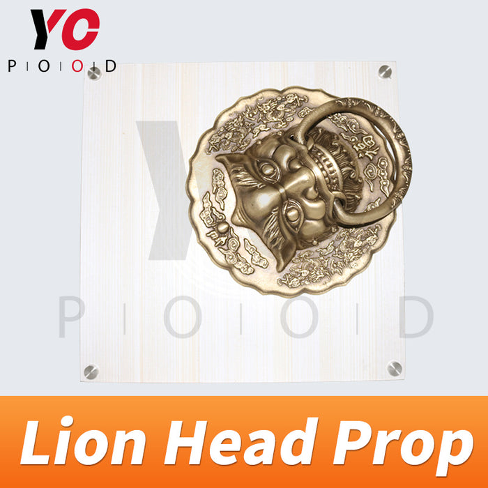 Lion Head Prop Rotating the head to right position to open lock Room Escape Prop