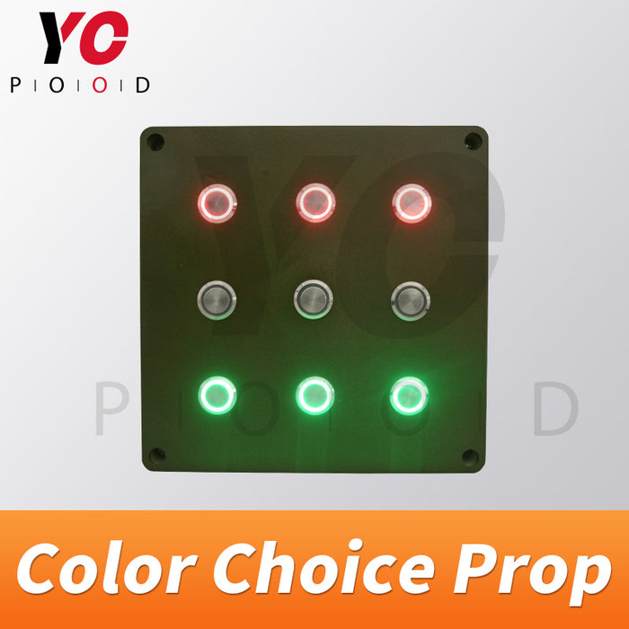 Color Choice Prop press button in correct color to open lock Escape Room Props