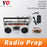 Put Tape in radio to trigger audio playing