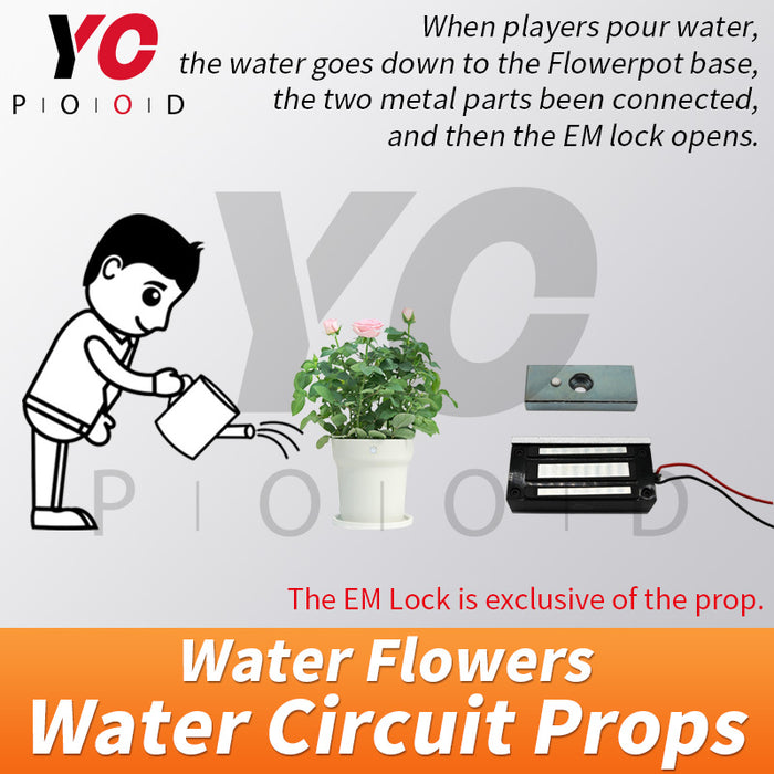 Watering Flower Prop Escape Room Supplier DIY Manufacture YOPOOD
