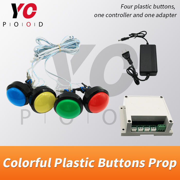 Colorful Plastic Buttons Escape Room Prop Supplier DIY YOPOOD