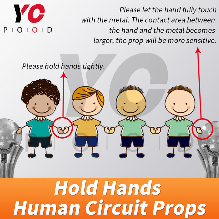 YOPOOD Human Circuit Prop Escape Room Supplier DIY Manufacture Hold Hands