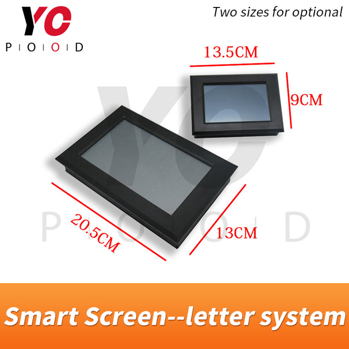 Smart screen-letter system Escape room prop