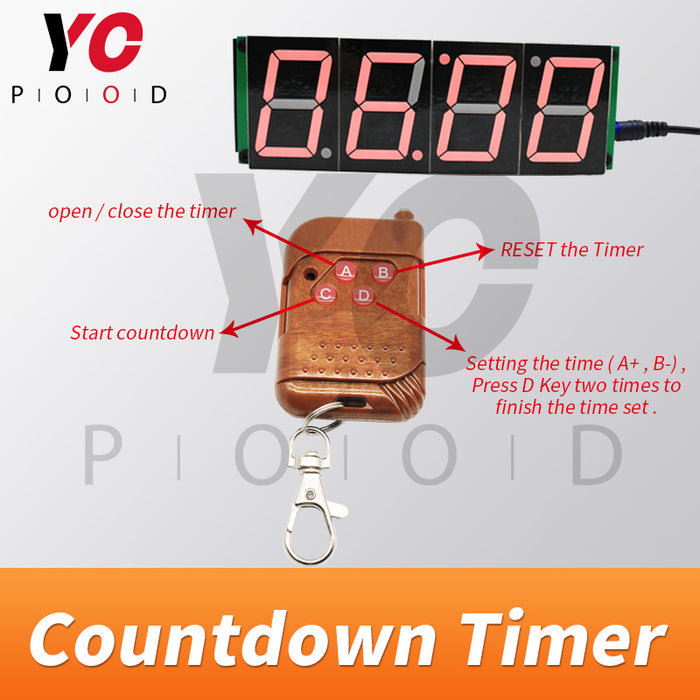 Wireless Countdown Timer Room Escape Game Prop from YOPOOD
