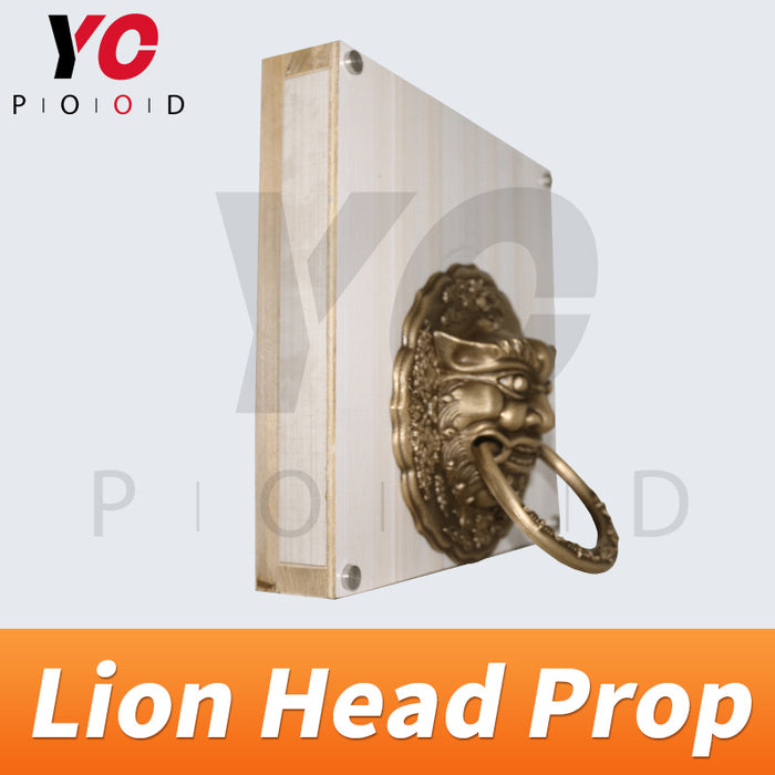 Lion Head Prop Rotating the head to right position to open lock Room Escape Prop