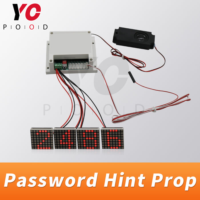 Password hint escape room prop