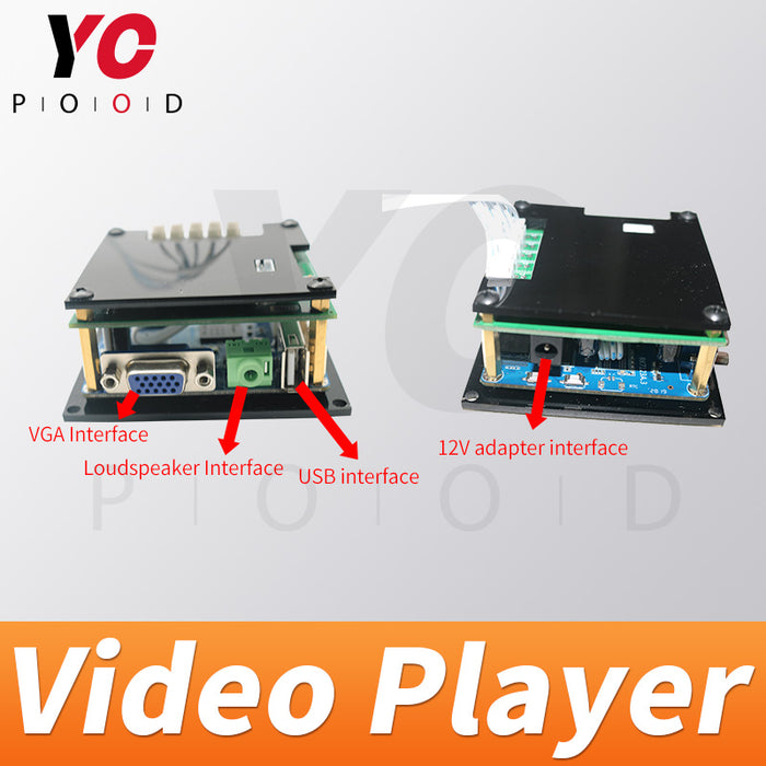 Video player metal button version Room Escape Prop Supplier DIY YOPOOD