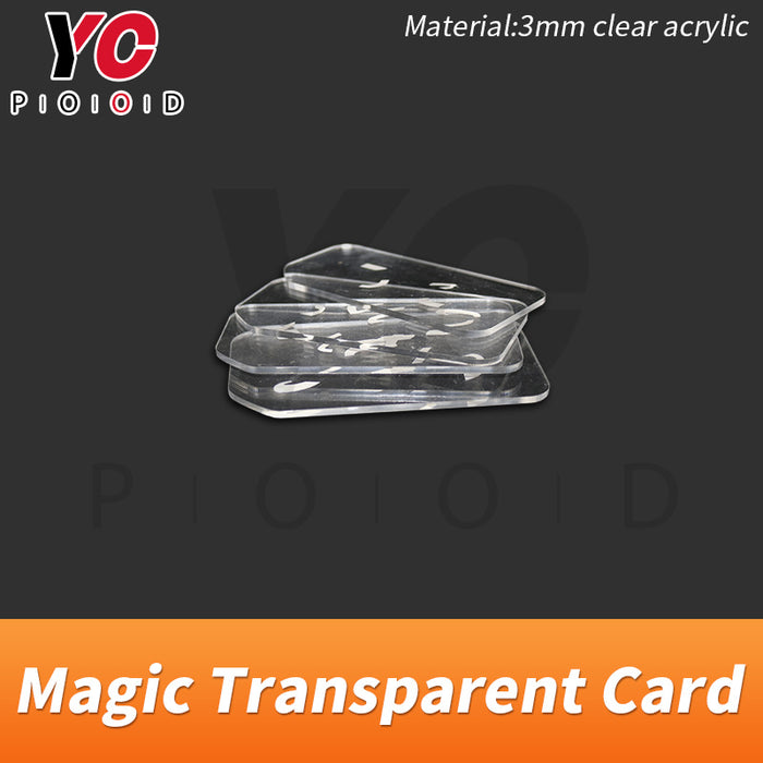 Real life escape room magic clear cards