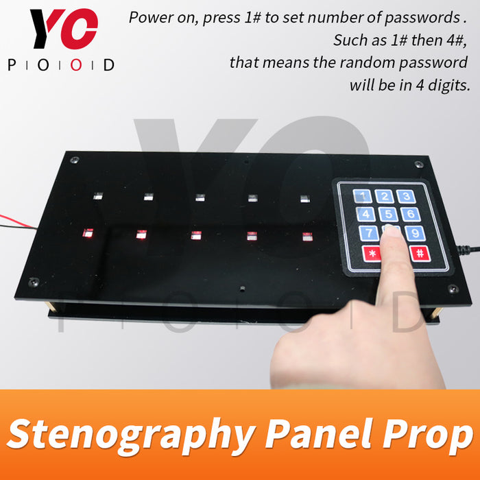 Stenography Panel Prop Escape Room Countdown Game Manufacture YOPOOD