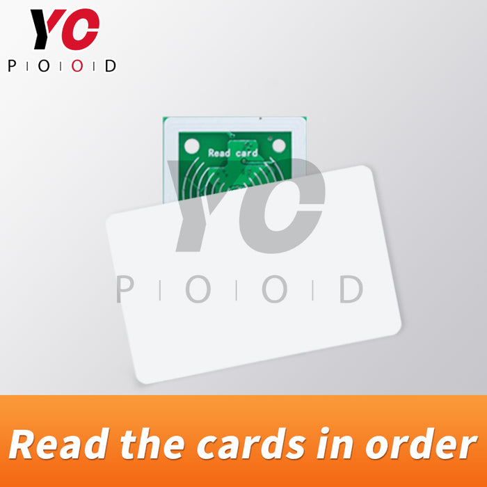 Read the card in order escape room props