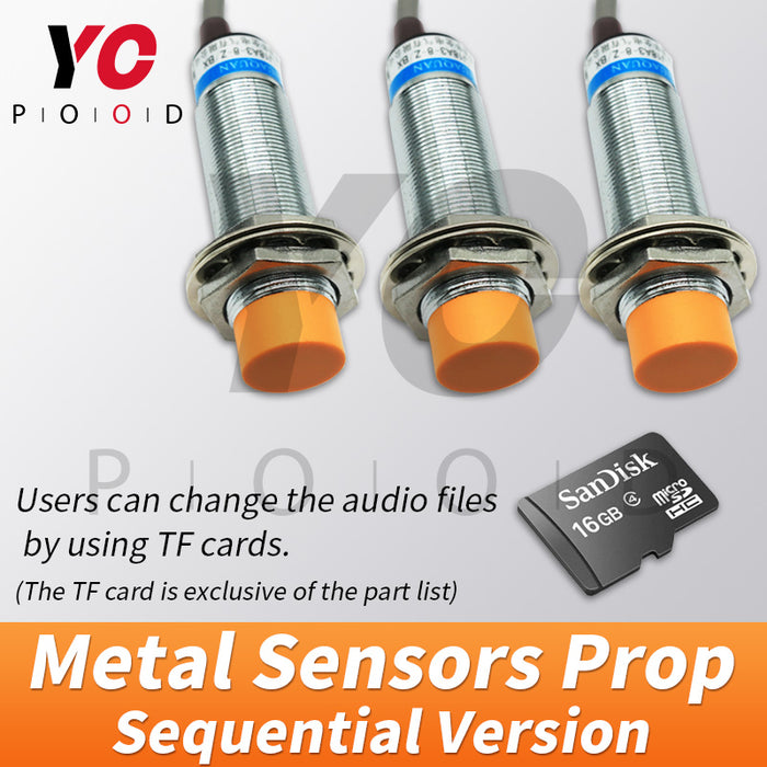 Sequential Version Metal Sensors Prop Escape Room Game Supplies YOPOOD