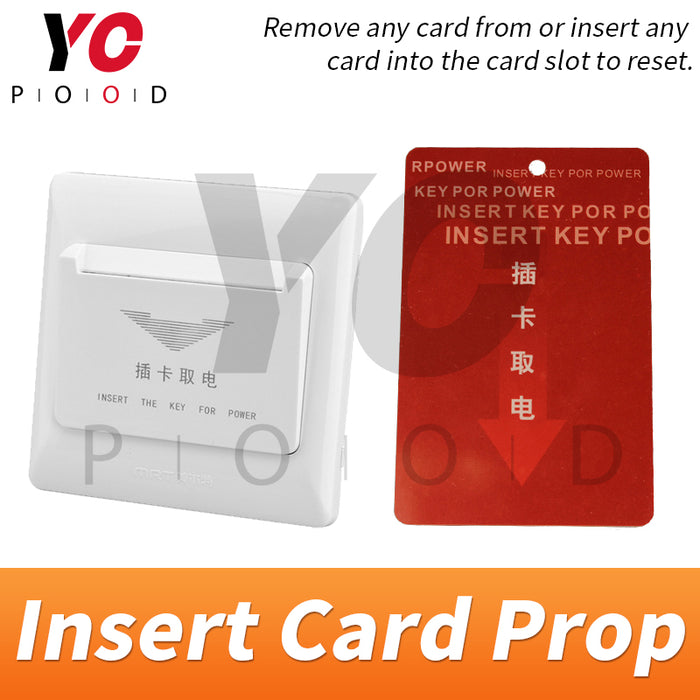 Insert Card Prop takagism real life escape room game DIY YOPOOD