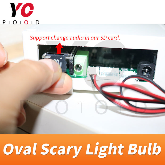 Oval Scary Light Bulb For Room Escape Game